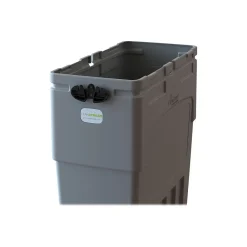 LeanStream Plastic Trash Can, 23 Gallon, Gray (LS1B-002)<CleanRiver Clearance