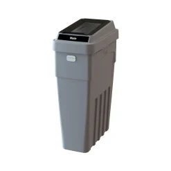 LeanStream Trash Can, 23 Gallon, Gray (LS1-002)<CleanRiver Hot
