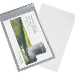 Discount Partners Brand Clear View Poly Mailers, Clear/White, 14-1/2" x 19", 100/Case