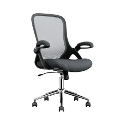 Office Chairs*Click365 Ergonomic Fabric/Mesh Swivel Task Chair, (CCHR10003B) Gray