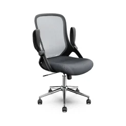 Ergonomic Chairs*Click365 Ergonomic Fabric/Mesh Swivel Task Chair, (CCHR10003B) Gray