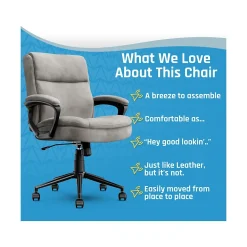 Ergonomic Chairs*Click365 Transform 2.0 Ergonomic Fabric Swivel Desk Chair, (CCHR10007D) Gray