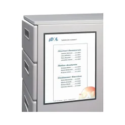 Sheet Protectors|C-Line Cubicle Keepers Polypropylene Magnetic File Pockets, Clear, 25/Box (CLI37991)