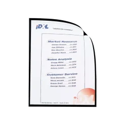 Sheet Protectors|C-Line Cubicle Keepers Polypropylene Magnetic File Pockets, Clear, 25/Box (CLI37991)