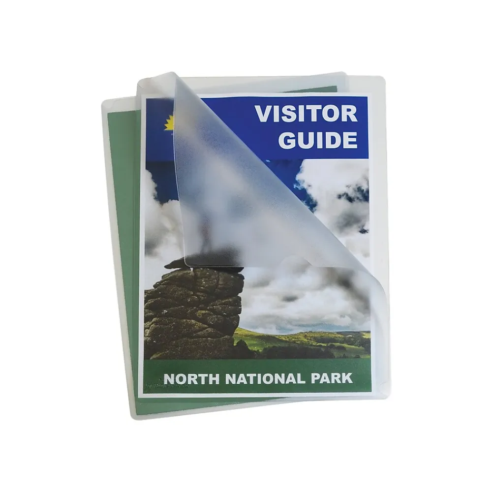 Pocket Folders|C-Line Deluxe Project Folders, Letter, Transparent, 50/Box (62138)