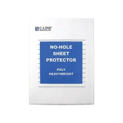 Sheet Protectors|C-Line Heavyweight No-Hole Sheet Protectors, 8-1/2