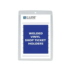 Sheet Protectors|C-Line Job Ticket Holders, 5" x 8", Clear, 50/Box (80058)