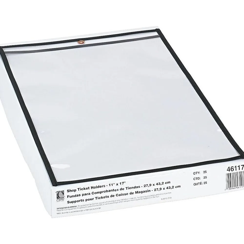 Sheet Protectors|C-Line Job Ticket Holders, 11" x 17", Clear, 25/Box (46117)
