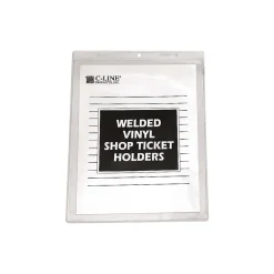 Sheet Protectors|C-Line Job Ticket Holders, , 8-1/2" x 11", Clear, 50/Box (80911)