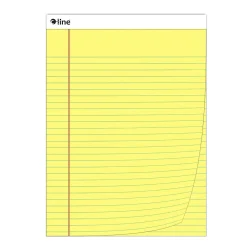 Notepads|C-Line Notepad, Wide Ruled, Yellow, 12 Pads/Bundle (CLI25106-12)