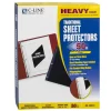 Sheet Protectors|C-Line Side Loading Poly Sheet Protectors, Heavy Gauge, 11" x 8-1/2", Clear, 50/Box (CLI00010)