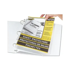 Sheet Protectors|C-Line Topper Standard Weight Sheet Protectors, 8-1/2" x 11", Clear, 100/Box (90125) (CLI90125)
