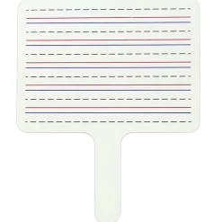Dry Erase*C-Line Two-Sided Dry Erase Answer Paddle, Lined/Plain, 10" x 8", Pack of 12 (CLI4067012)