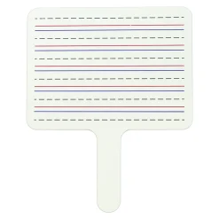 Dry Erase*C-Line Two-Sided Dry Erase Answer Paddle, Lined/Plain, 10" x 8", Pack of 6 (CLI40670-6)