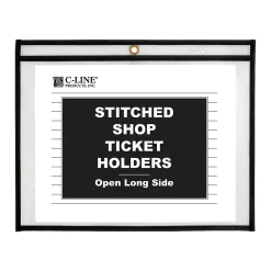 Sheet Protectors|C-Line Vinyl Job Ticket Holders, 8-1/2" x 11", Clear, 25/Pack (49911)