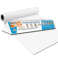 Dry Erase*All Things Cling Cling-rite Removable Dry Erase Sheets Roll, 100' Roll, White (CGS1003CLINGRITE)