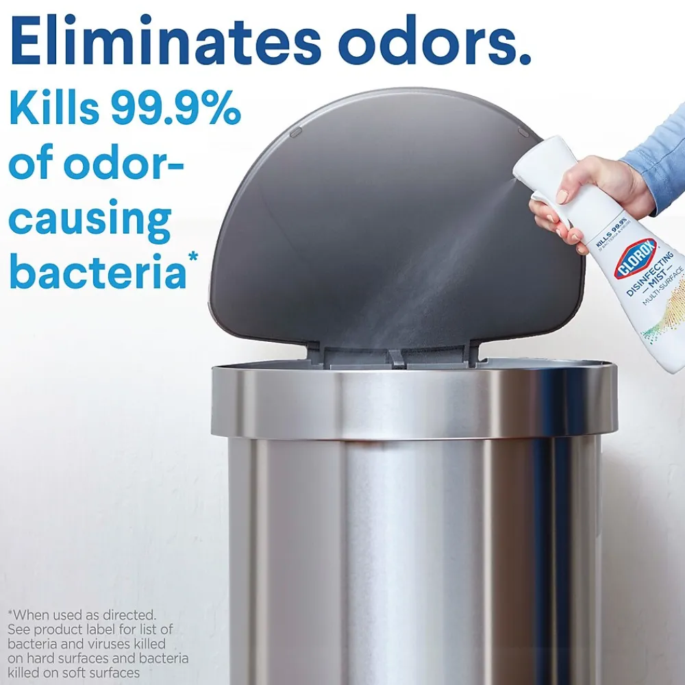 Disinfecting, Sanitizing and Antibacterial Spray Mist, Eucalyptus Peppermint, 16 Fluid oz. (60152)<Clorox Hot