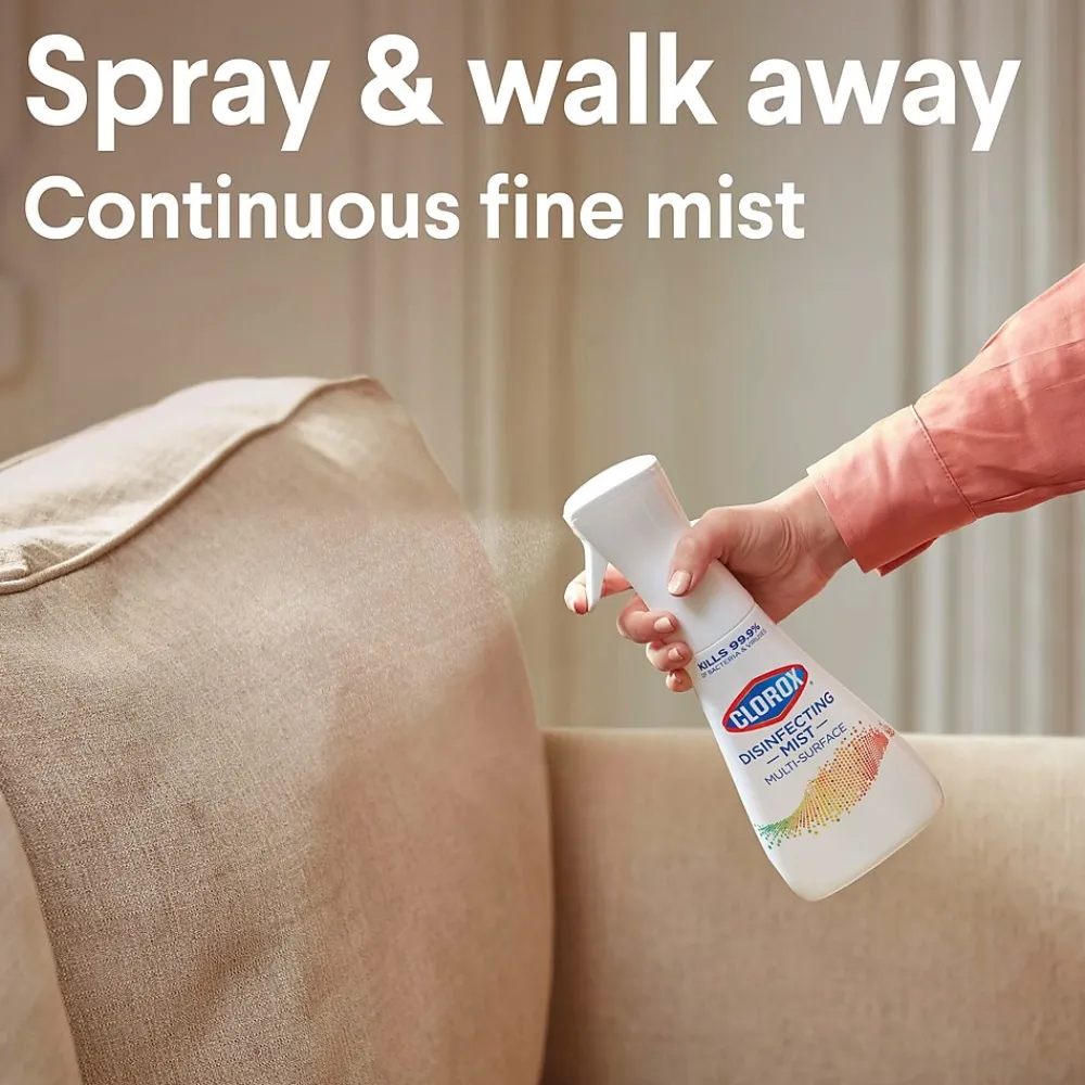 Disinfecting, Sanitizing and Antibacterial Spray Mist, Eucalyptus Peppermint, 16 Fluid oz. (60152)<Clorox Hot