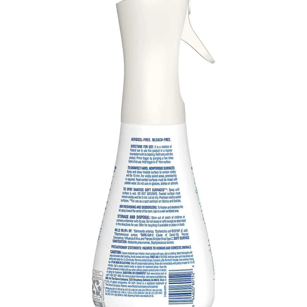 Disinfecting, Sanitizing and Antibacterial Spray Mist, Eucalyptus Peppermint, 16 Fluid oz. (60152)<Clorox Hot