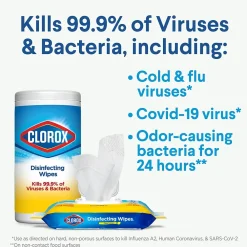 Disinfecting Wipes Value Pack, 75 Wipes/Container, 3/Pack (30208)<Clorox Hot