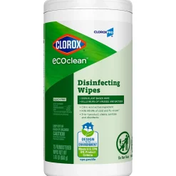 EcoClean Disinfecting Wipes, 75 Wipes/Container (60605)<Clorox Hot