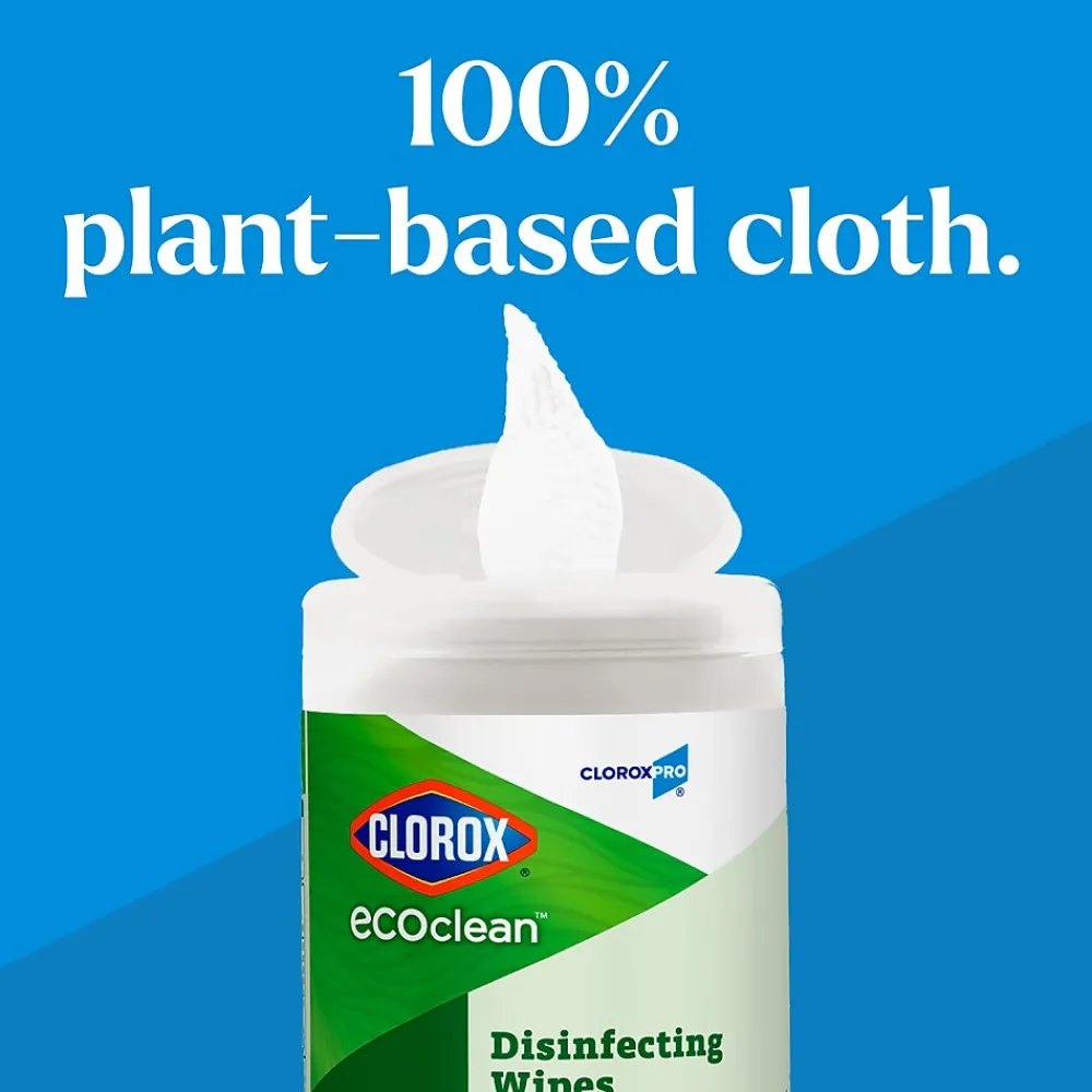 EcoClean Disinfecting Wipes, 75 Wipes/Container (60605)<Clorox Hot