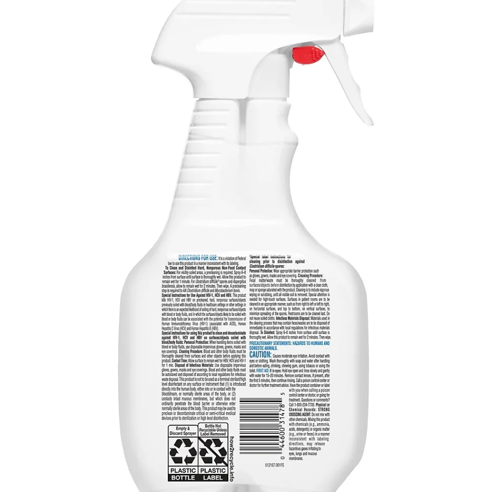 Fuzion Cleaner Disinfectant Spray, 32 fl. Oz. (31478)<Clorox Healthcare Outlet