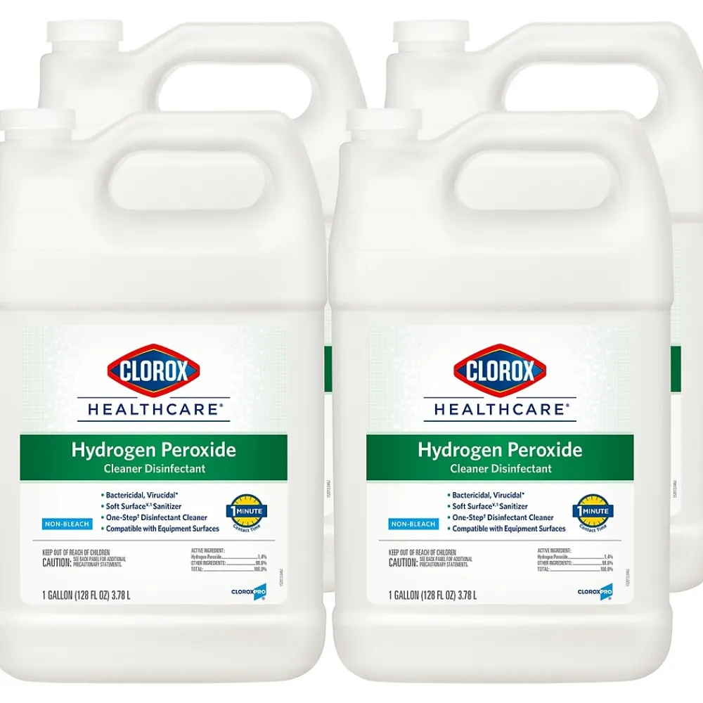 Hydrogen Peroxide Cleaner Disinfectant Refill, 1 gal., 4/Carton (30829)<Clorox Healthcare Clearance