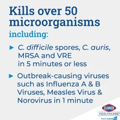 Spore Defense Cleaner Disinfectant, Closed System Refill Bottle, 128 Fl Oz, 4/Pack (32122)<Clorox Healthcare Sale