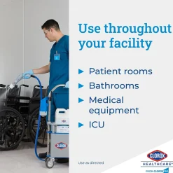 Spore Defense Cleaner Disinfectant, Closed System Refill Bottle, 128 Fl Oz, 4/Pack (32122)<Clorox Healthcare Sale