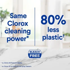 Multi-Purpose Cleaning Spray System Starter Kit, 1 Spray Bottle and 1 Refill, Crisp Lemon, 1.13 fl. oz. (60160)<Clorox Hot