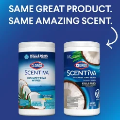Scentiva Disinfecting Wipes, Pacific Breeze & Coconut Scent, 75 Wipes/Container (60037)<Clorox Sale