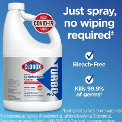 Turbo Pro All-Purpose Cleaners & Spray Disinfectant, Unscented, 121 oz., 3/Carton (60091CT)<Clorox Discount