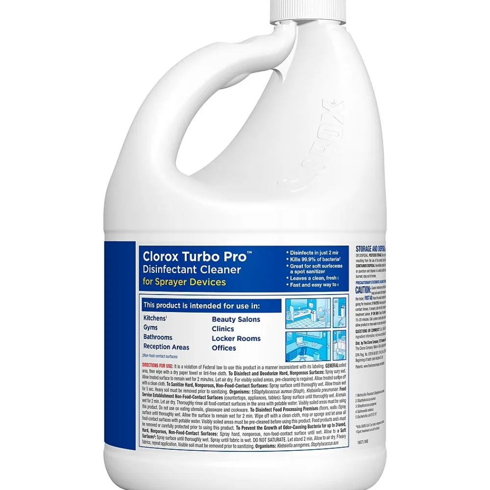 Turbo Pro All-Purpose Cleaners & Spray Disinfectant, Unscented, 121 oz., 3/Carton (60091CT)<Clorox Discount