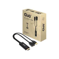 Club 3D 0.82 ft. DisplayPort /HDMI Cable, Black (CAC-1331)