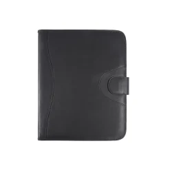 Zenith Leather Padfolio with Snap Closure, Black (NP4561)<Club Rochelier Hot