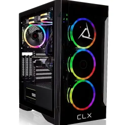Outlet CLX SET TGMSETRTH2A01BM Gaming Desktop Computer, AMD Ryzen 9 7900X, 32GB Memory, 1TB SSD, 4TB HDD