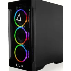 Clearance CLX SET TGMSETRTU2B07BM Gaming Desktop Computer, AMD Ryzen 9 7900X, 32GB Memory, 1TB SSD, 4TB HDD