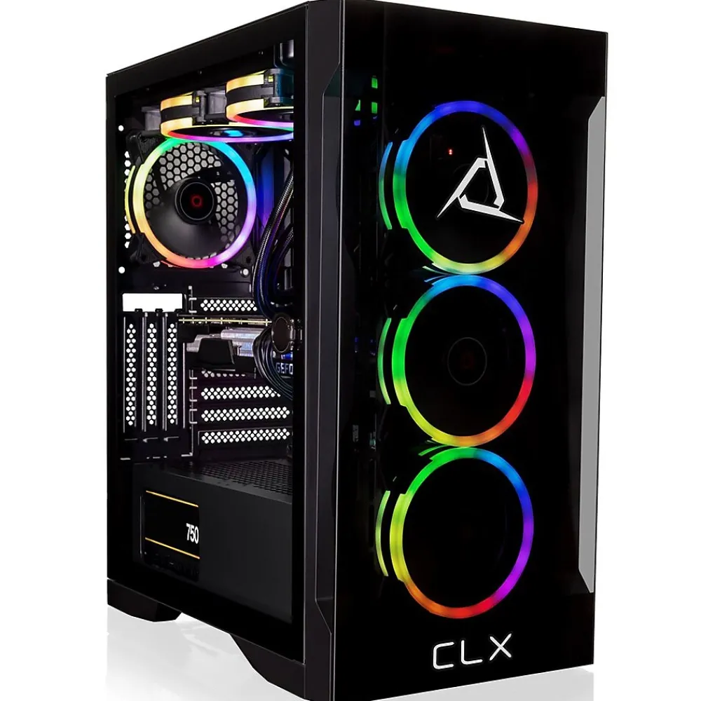 Online CLX SET TGMSETRTU3401BM Gaming Desktop Computer, Intel Core i7-13700KF, 32GB Memory, 1TB SSD, 4TB HDD
