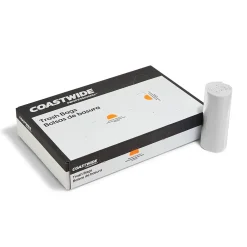 ™ 33 Gallon Trash Bag with 30% PCR, 33" x 39", Low Density, 0.8 mil, Clear, 200 Bags/Box (CW62420)<Coastwide Professional