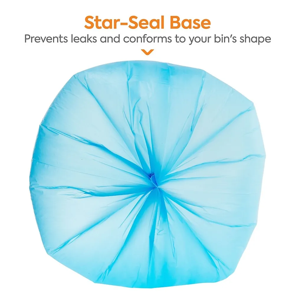 ™ 23 Gallon Trash Bag with 30% PCR, 28" x 45", Low Density, 0.8 mil, Blue, 250 Bags/Box (CW62424)<Coastwide Professional Clearance