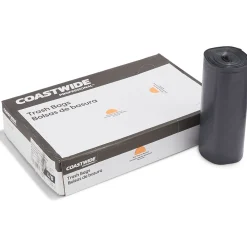 ™ 40-45 Gallon Trash Bag, 40" x 46", Low Density, 1.5 mil, Black, 100 Bags/Box (CW25532)<Coastwide Professional Outlet