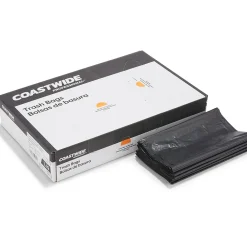 ™ 40-45 Gallon Trash Bag, 40" x 46", Low Density, 1.3 mil, Black, 100 Bags/Box (CW22340)<Coastwide Professional New