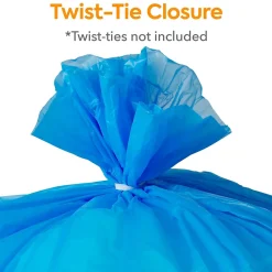 ™ 40-45 Gallon Recycling Bags, High Density, 19 Mic., Blue, 200 Bags/Box (CW57402)<Coastwide Professional Outlet