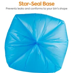 ™ 40-45 Gallon Recycling Bags, High Density, 19 Mic., Blue, 200 Bags/Box (CW57402)<Coastwide Professional Outlet