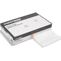 ™ 40-45 Gallon Trash Bag, 40" x 46", Low Density, 1 mil, Clear, 100 Bags/Box (CW17967)<Coastwide Professional New