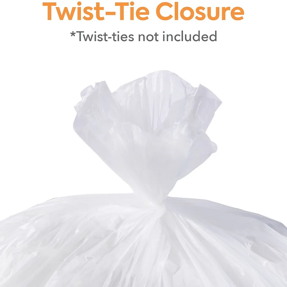 ™ 20-30 Gallon Trash Bag, 30" x 37", High Density, 10 mic, Natural, 500 Bags/Box (CW18197)<Coastwide Professional Best