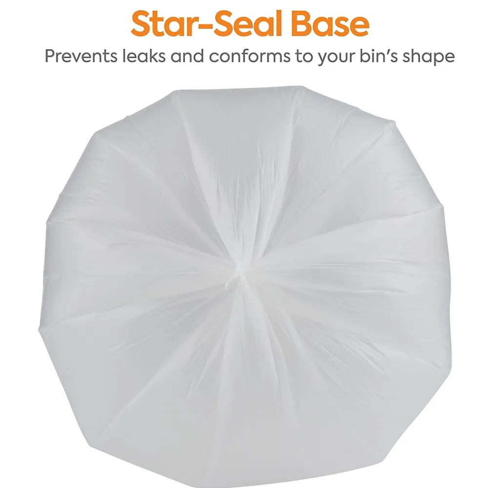 ™ 20-30 Gallon Trash Bag, 30" x 37", High Density, 10 mic, Natural, 500 Bags/Box (CW18197)<Coastwide Professional Best