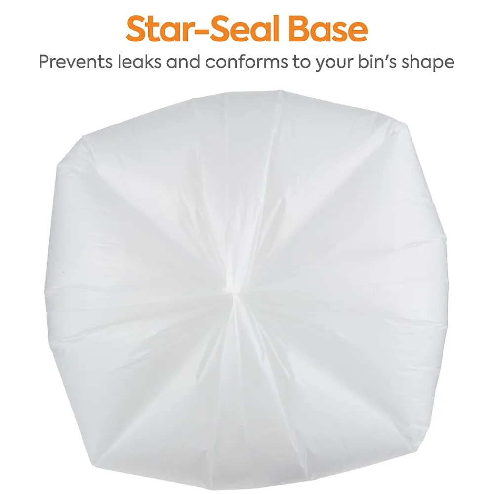™ 40-45 Gallon Trash Bag, 40" x 48", High Density, 22 mic, Natural, 150 Bags/Box (CW19248)<Coastwide Professional New
