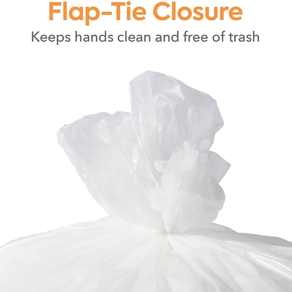 ™ 55-60 Gallon Trash Bag, 38" x 58", Low Density, 1.3 mil, Clear, 100 Bags/Box (CW25528)<Coastwide Professional